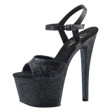 Keinonahka 18 cm Pleaser SKY-309MMG glitter platform korkokengt naisten