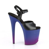 Keinonahka 20 cm FLAMINGO-809BP pleaser korkosandaalit platform