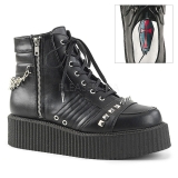 Keinonahka 5 cm V-CREEPER-565 Platform Creepers Nilkkurit Miesten