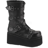 Keinonahka 8,5 cm TRASHVILLE-205 Platform Gootti Saappaat Miesten