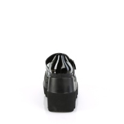 Kiiltonahka 11,5 cm SHAKER-23 vaihtoehtoinen kengät paksupohjaiset musta
