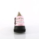 Kiiltonahka 11,5 cm SHAKER-27 vaihtoehtoinen kengät paksupohjaiset vaaleanpunaiset
