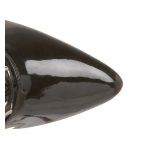 Kiiltonahka 13 cm SEDUCE-3024 Mustat nauhalliset ylipolvensaappaat