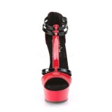 Kiiltonahka 15 cm DELIGHT-663 T-Strap pleaser korkokengt platform