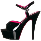 Kiiltonahka 15 cm KISS-209TT Sandaalit Neon Platform