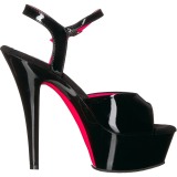 Kiiltonahka 15 cm KISS-209TT Sandaalit Neon Platform