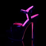 Kiiltonahka 15 cm KISS-209TT Sandaalit Neon Platform