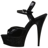 Kiiltonahka 15 cm Pleaser DELIGHT-609MG kimallus platform korkokengt naisten