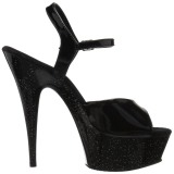 Kiiltonahka 15 cm Pleaser DELIGHT-609MG kimallus platform korkokengt naisten