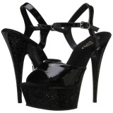 Kiiltonahka 15 cm Pleaser DELIGHT-609MG kimallus platform korkokengt naisten