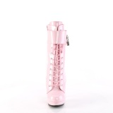 Kiiltonahka 15 cm SULTRY-1023 Vaaleanpunaiset piikkikorko nilkkurit
