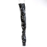 Kiiltonahka 18 cm ADORE-3017 pitkvartiset nauhalliset reisisaappaat avokrkiset