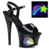 Kiiltonahka 18 cm MOON-709RSS Sandaalit Neon Platform