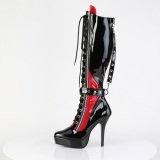 Kiiltonahkaiset 13,5 cm high heels pleaser korkosaappaat platform