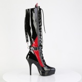 Kiiltonahkaiset 13,5 cm high heels pleaser korkosaappaat platform