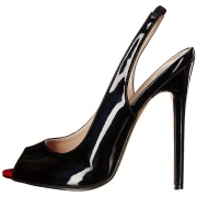 Kiiltonahkaiset slingback kengt 13 cm SEXY-08 slingback korkokengt