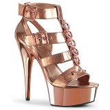Kultaiset Keinonahka 15 cm DELIGHT-658 korokepohja pleaser kengt