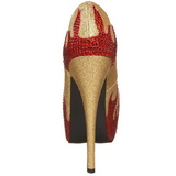 Kultaiset Kimaltelevia Kivi 14,5 cm Burlesque TEEZE-27 naisten kengt korkeat korko