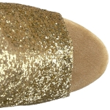 Kultaiset glitter 18 cm ADORE-1018G korokepohja nilkkurit korkeat korko