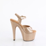 Kultaiset korkokengt 18 cm ADORE-709GP kimallus platform korkokengt naisten