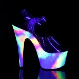 Lpinkyv 18 cm ADORE-708GXY Neon platform korkokengt naisten