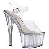 Lpinkyv 18 cm ADORE-708MMG glitter platform korkokengt naisten