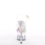 Lpinkyv 18 cm ESTEEM-708RBP Hologrammi platform korkokengt naisten