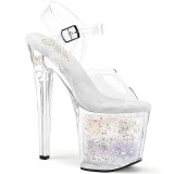 Lpinkyv 19 cm ENCHANT-708AQ2 glitter platform sandaalit naisten