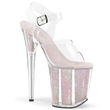 Lpinkyv 20 cm FLAMINGO-808G glitter platform korkokengt naisten