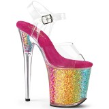 Lpinkyv 20 cm FLAMINGO-808RG-02 glitter platform korkokengiss naisten