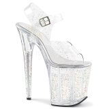 Lpinkyv 20 cm Pleaser FLAMINGO-808MMG glitter platform korkokengt naisten