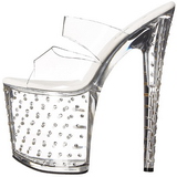 Lpinkyv 20 cm Pleaser STARDUST-802 Strassisomisteiset Platform Puukengt