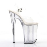 Lpinkyv 23 cm Pleaser INFINITY-908MG glitter platform korkokengt naisten