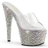 Lpinkyv Hopea 18 cm BEJEWELED-701MS Strassisomisteiset Platform Puukengt