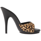 Leopardi 13 cm Fabulicious POISE-501FUR naisten puukengt platform