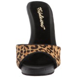 Leopardi 13 cm Fabulicious POISE-501FUR naisten puukengt platform