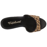 Leopardi 13 cm Fabulicious POISE-501FUR naisten puukengt platform