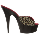 Leopardi 15 cm Pleaser DELIGHT-601-6 Puukengt Platform