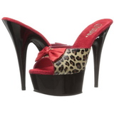 Leopardi 15 cm Pleaser DELIGHT-601-6 Puukengt Platform