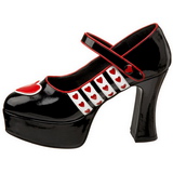 Musta 11 cm QUEEN-55 naisten kengät korkeat korko