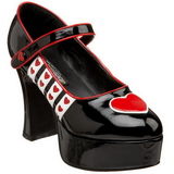 Musta 11 cm QUEEN-55 naisten kengät korkeat korko