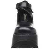 Musta 13 cm DYNAMITE-03 lolita kengät gootti wedge kiilakorkonilkkurit