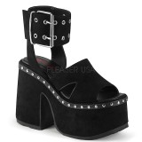 Musta 13 cm Demonia CAMEL-102 lolita sandaalit platform