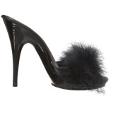 Musta 13 cm POISE-501F Marabou Hyhenet Puu Kengt