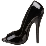 Musta 15 cm DOMINA-212 naisten kengt korkeat korko