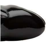 Musta 15 cm KISS-3010 korokepohja pitkät saappaat