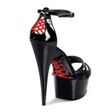 Musta 15 cm Pleaser DELIGHT-662 Platform Korkokengt