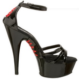 Musta 15 cm Pleaser DELIGHT-662 Platform Korkokengt