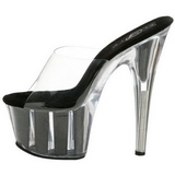 Musta 18 cm ADORE-701G Glitter Platform Puukengt