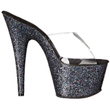 Musta 18 cm ADORE-701LG glitter platform puukengt naisten